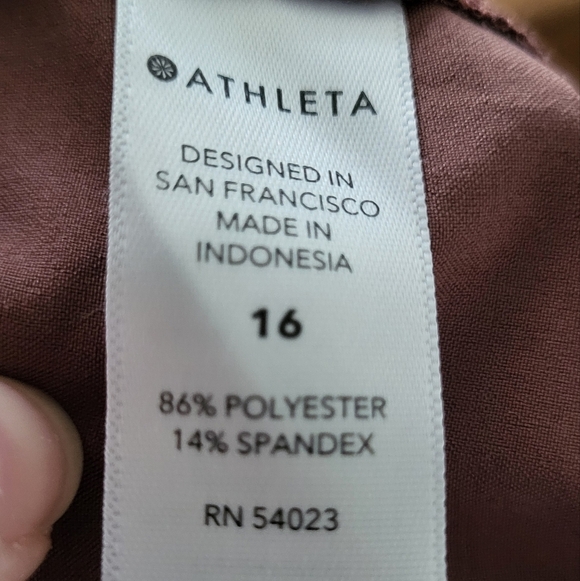 Athleta Skyline II Raisin Pleated Paperbag Shorts - Picture 5 of 6